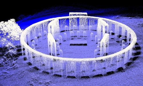 Image of point cloud of military monument in WA, USA