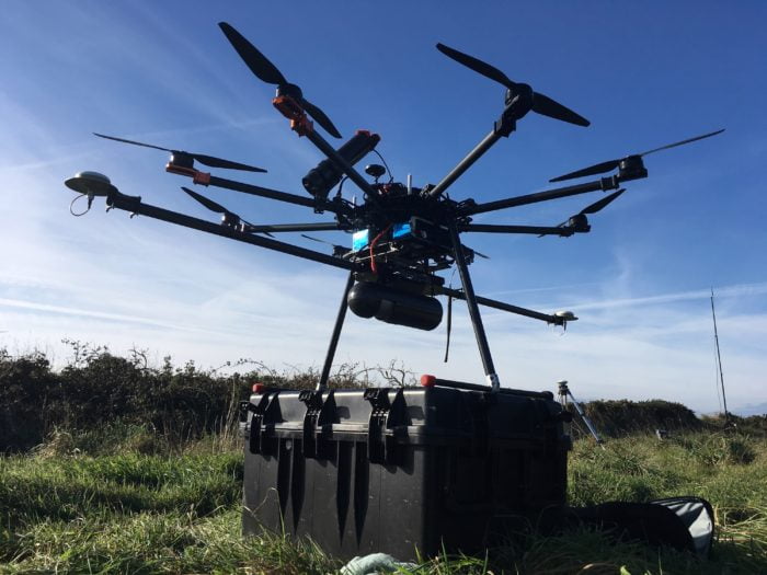 Routescene LidarPod on M600 DJI drone